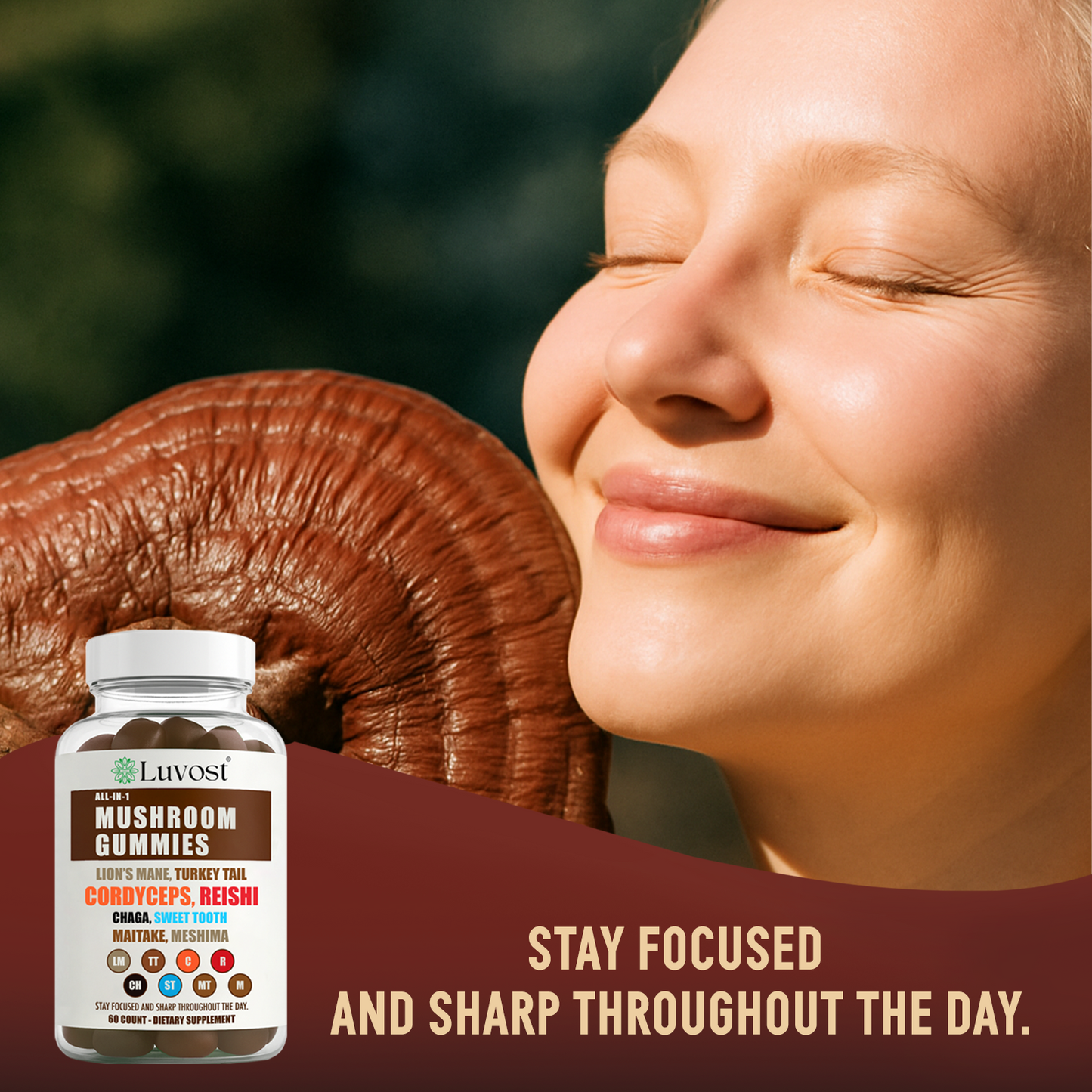 Luvost ShroomZoom All-In-One Mushroom Gummies